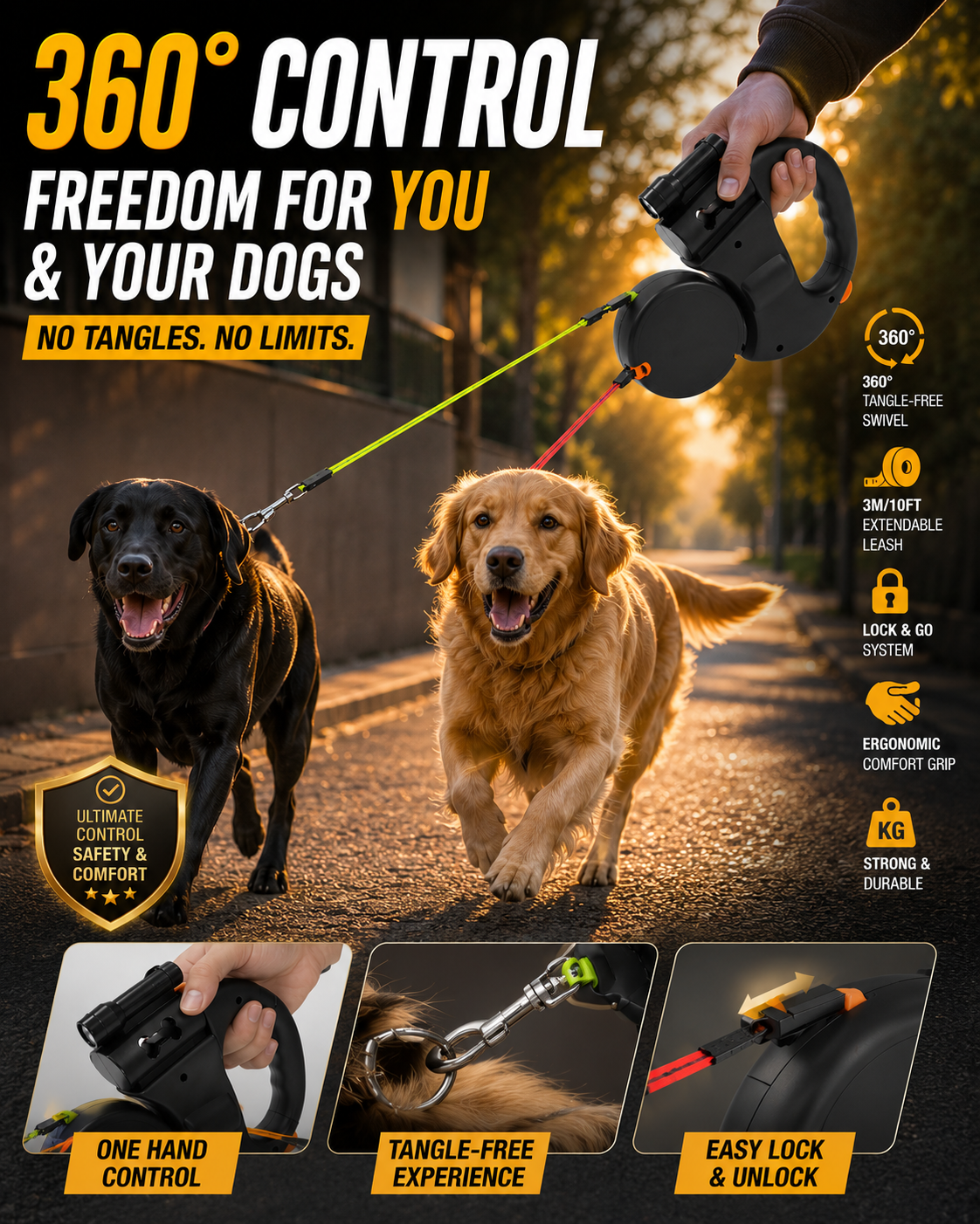 Dual Dog Leash